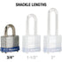 Cadenas laminé 3D Master Lock, anse de 3/4", largeur de 1-9/16"