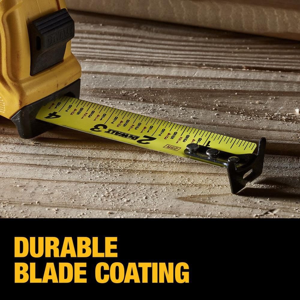Mètre à ruban DeWalt DWHT38125S série compacte atomique de 25 pieds