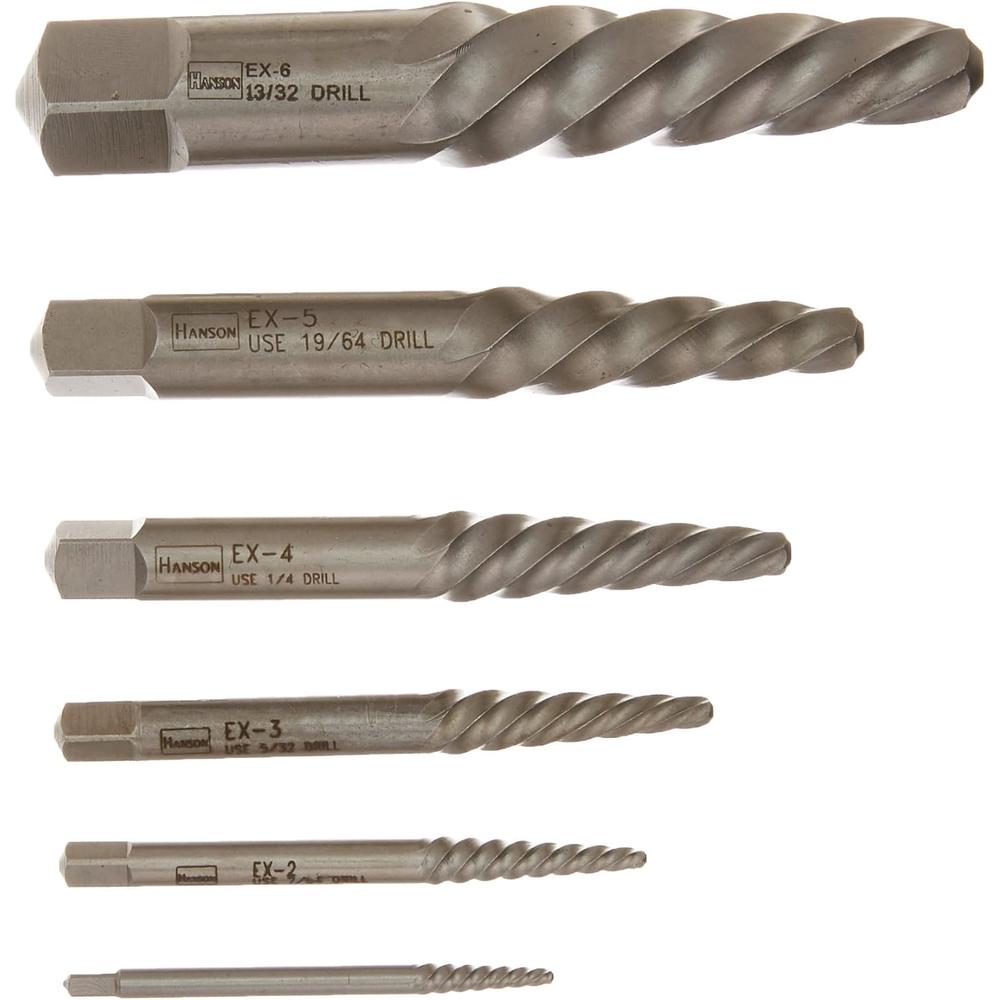 Irwin Tools Tools Screw Extractor, Spiral Flute, 6-Piece (53545)