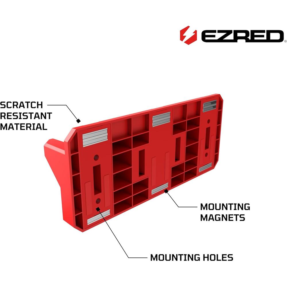 EZRED EZPB4-R 4-Slot Magnetic Pry Bar Holder