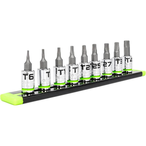 GripEdge GE9ASTSRPT 9pc 1/4" Dr. RPT Torx Driver Set, T6-T40