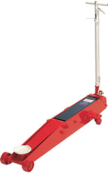 Norco NRC-71500G 5 Ton FASTJACK Floor Jack - Red hydraulic floor jack with vertical handle and chrome ram