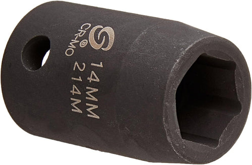 Sunex 214m 1/2-Inch Drive 14-mm Impact Socket