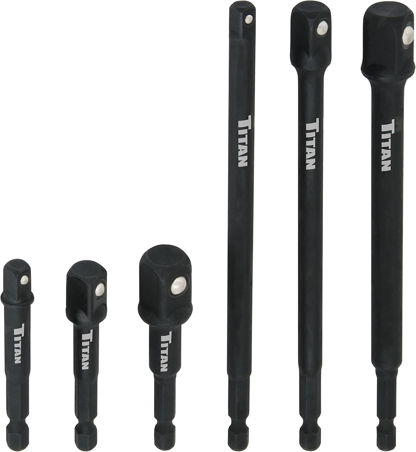 Titan Tools 12087 6 pieces Impact Socket Adapter Set