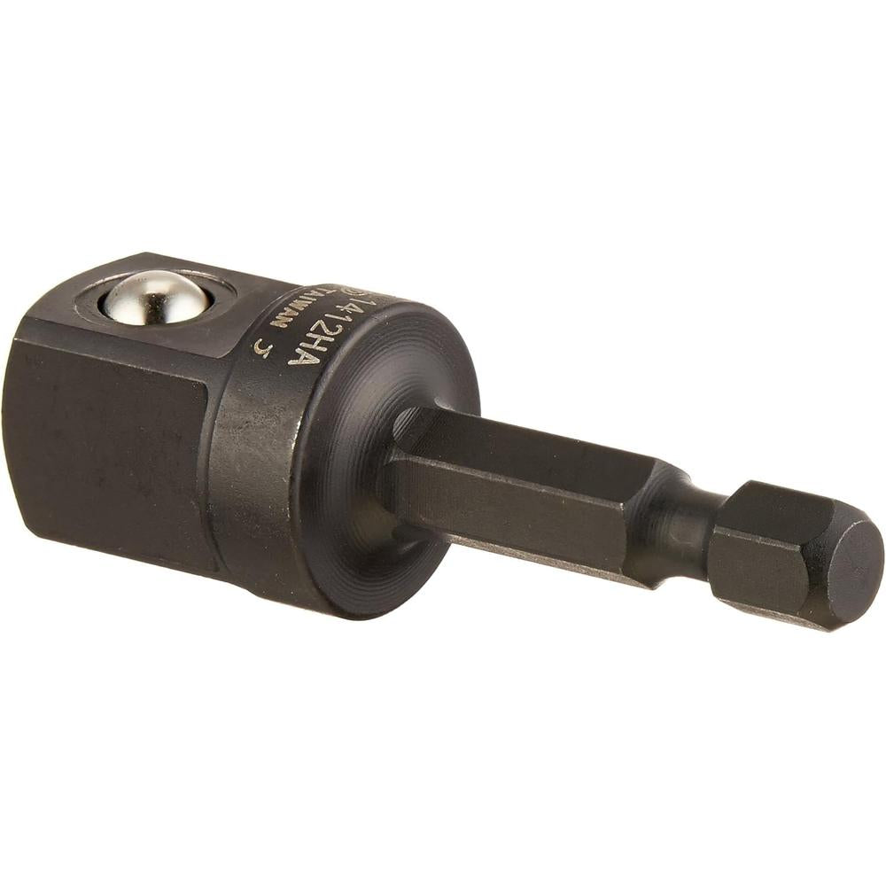 Grey Pneumatic 1412HA 1/4" Hex  x 1/2" Square Adapter w/ball retainer
