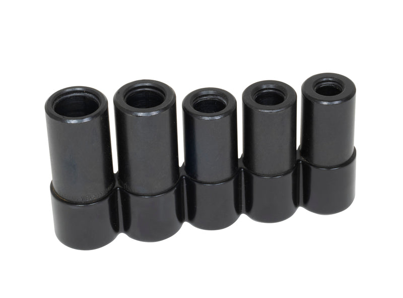 Lisle 71670 Large Tap Socket Set 5 pc. - five black chrome vanadium tap sockets on white background