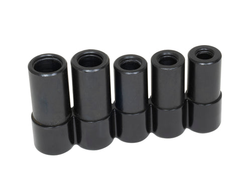 Lisle 71670 Large Tap Socket Set 5 pc. - five black chrome vanadium tap sockets on white background