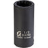 Sunex Tools 316ZRD 3/8" Dr. 1/2" 12pt Semi-Deep Impact Socket