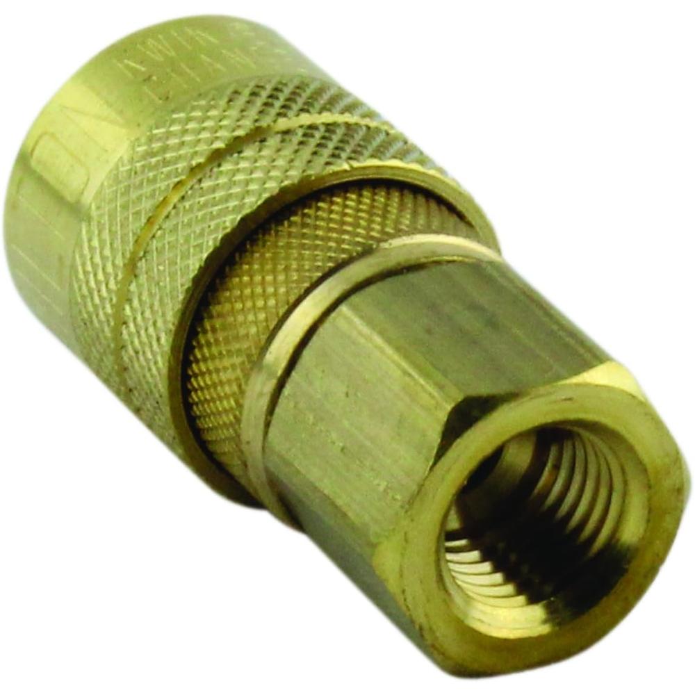 Milton Industries 715 1/4" FNPT M-Style Brass Coupler