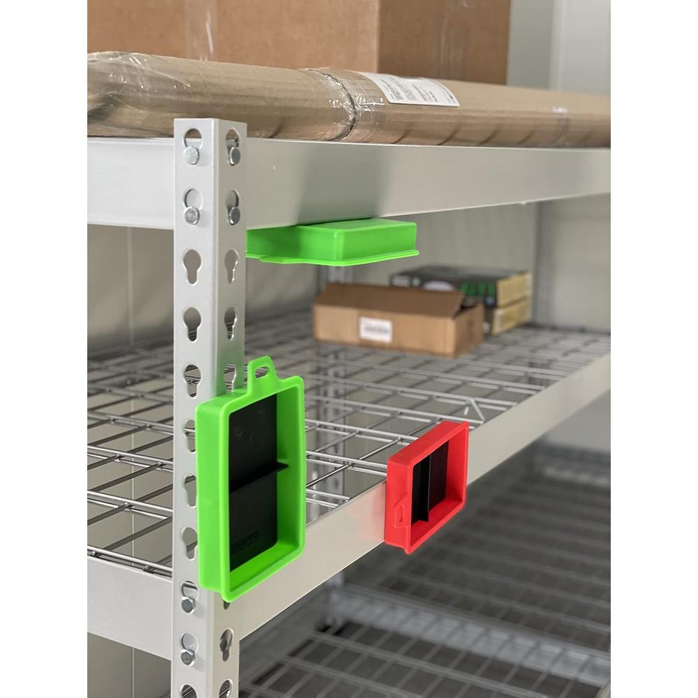 Gripty MT206 SILICONE DIVIDED MAGNETIC PARTS TRAY, SET OF 3, INCLUDES (2) GREEN & (1) RED, 5" X 3.5" X 1"