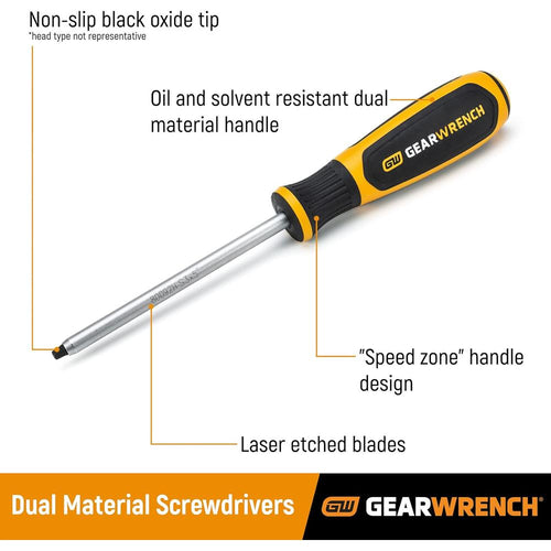 GearWrench 80019H Tournevis bi-matière 3/16" x 10"