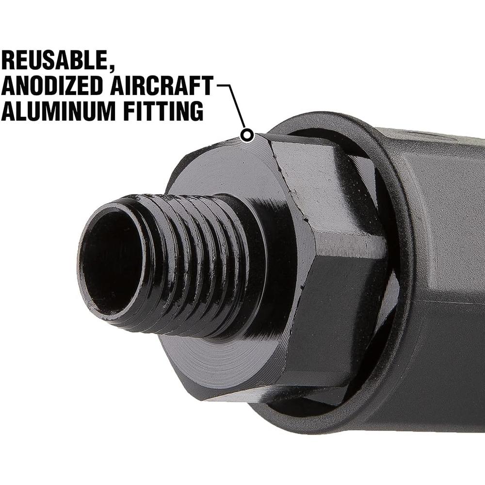 Legacy Manufacturing RP900375BS Raccord réutilisable pour tuyau d'air Flexzilla Pro avec rotule pivotante, 3/8" Barb, 1/4" MNPT