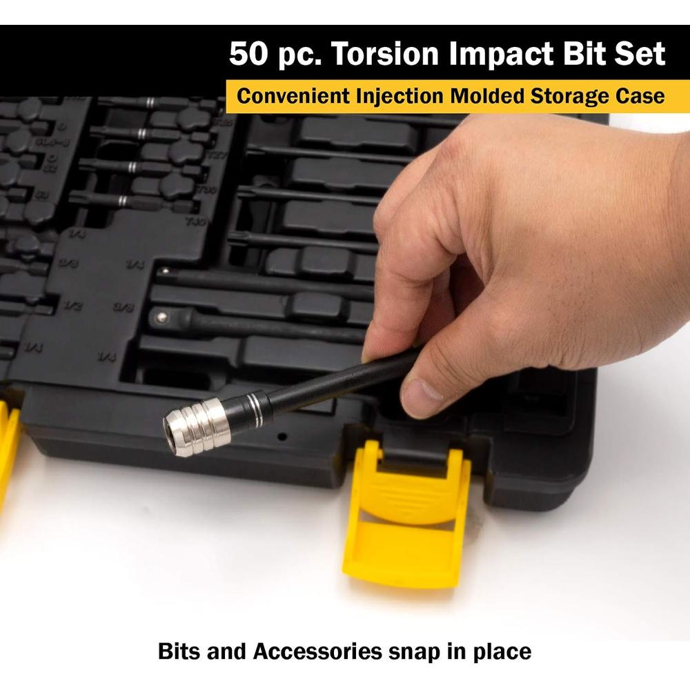 Titan 16251 Jeu d'embouts à chocs à torsion (50 pièces)