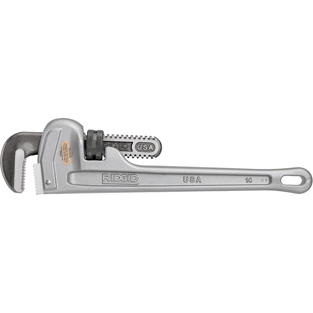 RIDGID 31095 Model 814 Aluminum Straight Pipe Wrench, 14-inch Plumbing Wrench