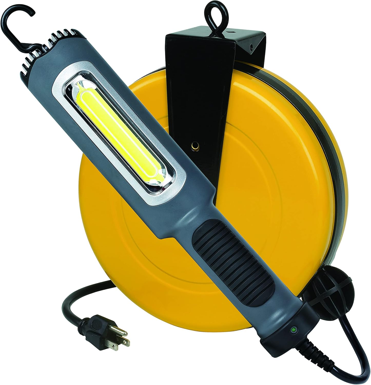 Alert Stamping 5050CL8 Professional Auto Repair Drop Lighting 8 Watt Bright 900 Lumen COB LED Cord Reel Garage Shop Work Light