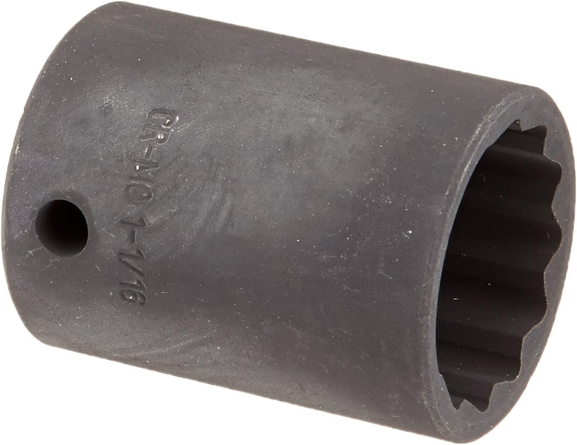Sunex Tools 234z 1/2 in. Drive 1-1/16 in. 12-Point Impact Socket