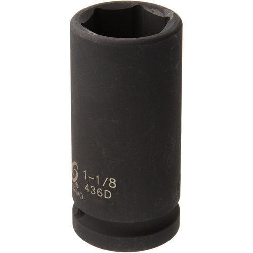 Sunex Tools 436D 3/4" Drive Deep 6 Point Impact Socket 1-1/8"