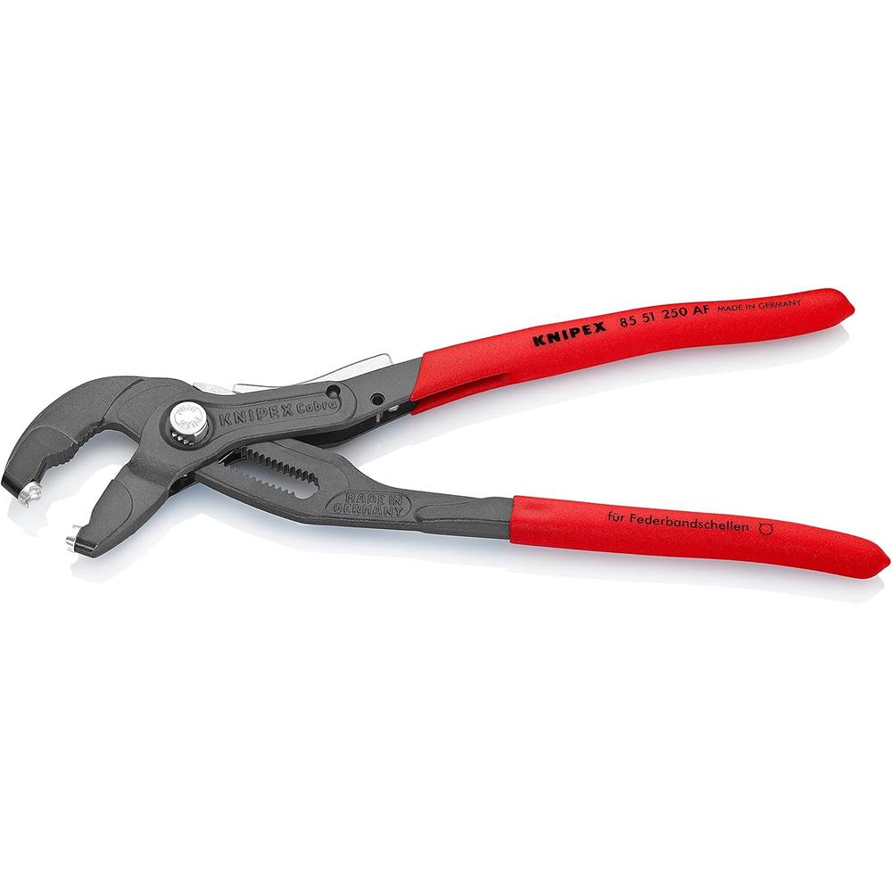 Knipex 85 51 250 AF Spring Hose Clamp Pliers W/ Locking Device