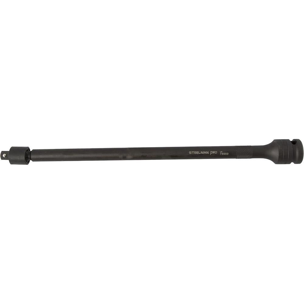 Steelman Pro 79992 Entraînement 1/2", Rallonge d'impact pivotante sans broche 3/8", 12"