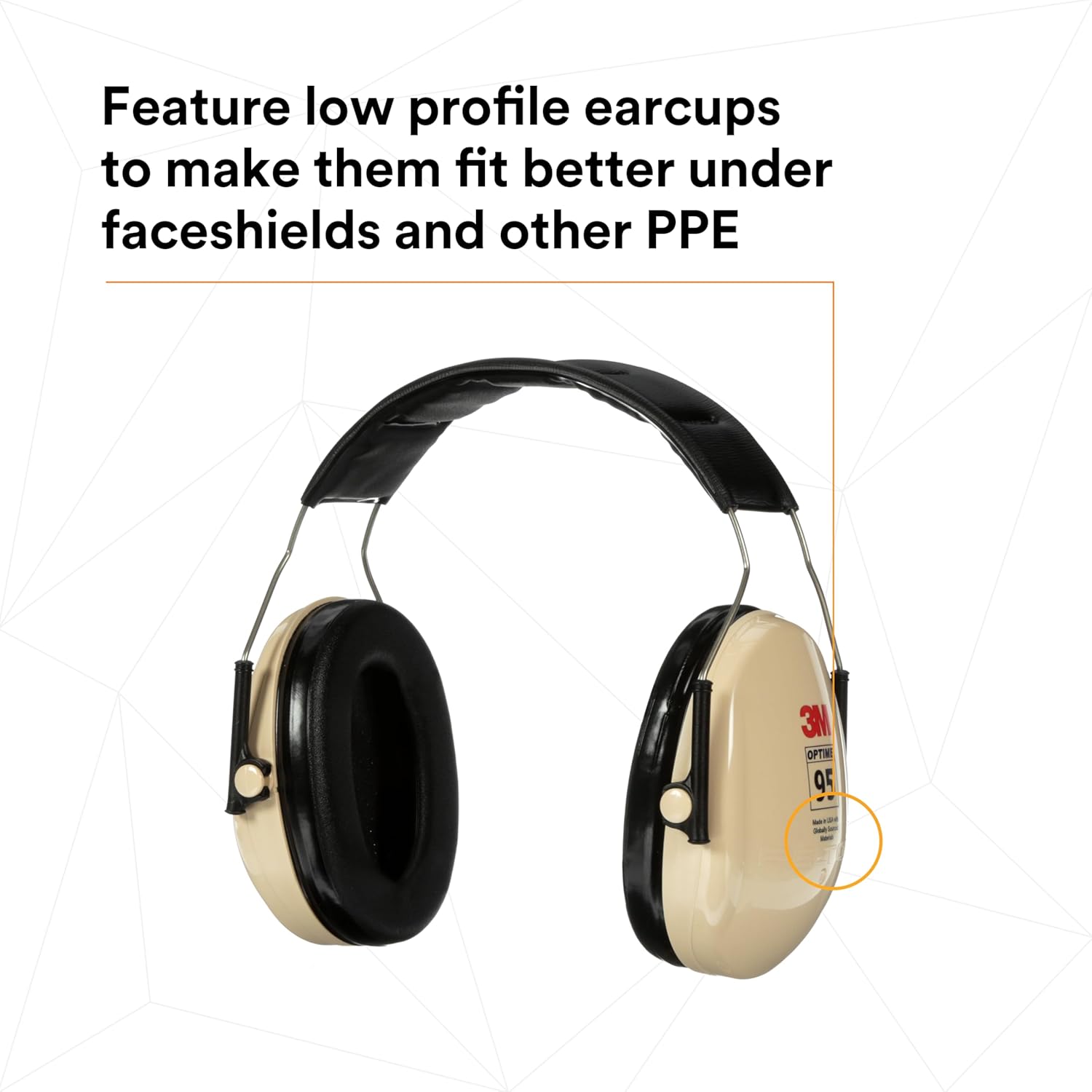 3M H6A PELTOR Optime 95 Cache-oreilles sur la tête