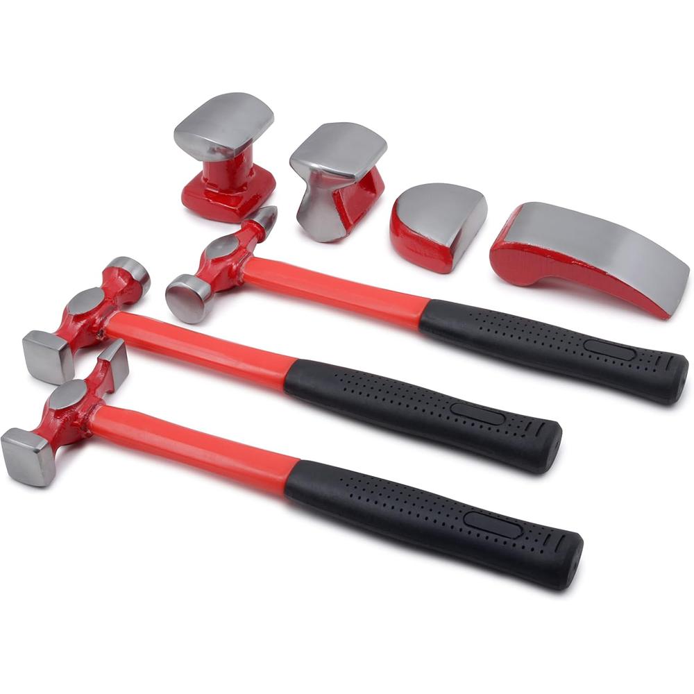 Titan Tools 15084 7 Pc. Autobody Hammer Set