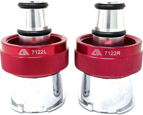 Kit d'adaptateur de pression de radiateur CTA Tools 7124 pour moteur diesel GM/GMC L5P (filetages à droite et à gauche)