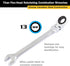 Titan Tools 12813 13 Mm 12 Pt. Flex-Head Ratcheting Combination Wrench