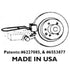 Diagram of Shark 71B Silencer installed on a brake rotor, Patents #6227085 and #6553877, Made in USA