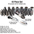 Sunex Tools 9732 44Pc 1/4" Dr Mini Dual Flex Head RATCHET W Socket & Bit Set