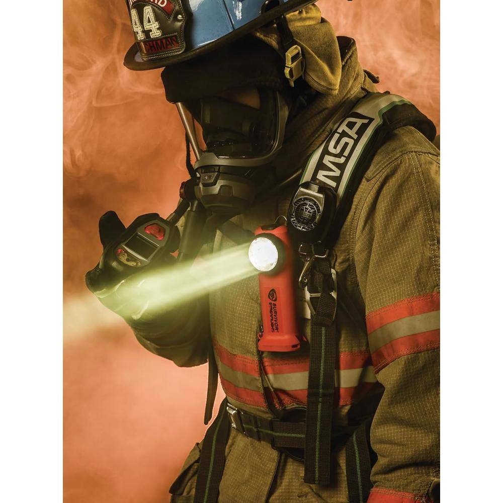 Streamlight 90540 Survivor LED Right Angle Flashlight, Orange - 175 Lumens