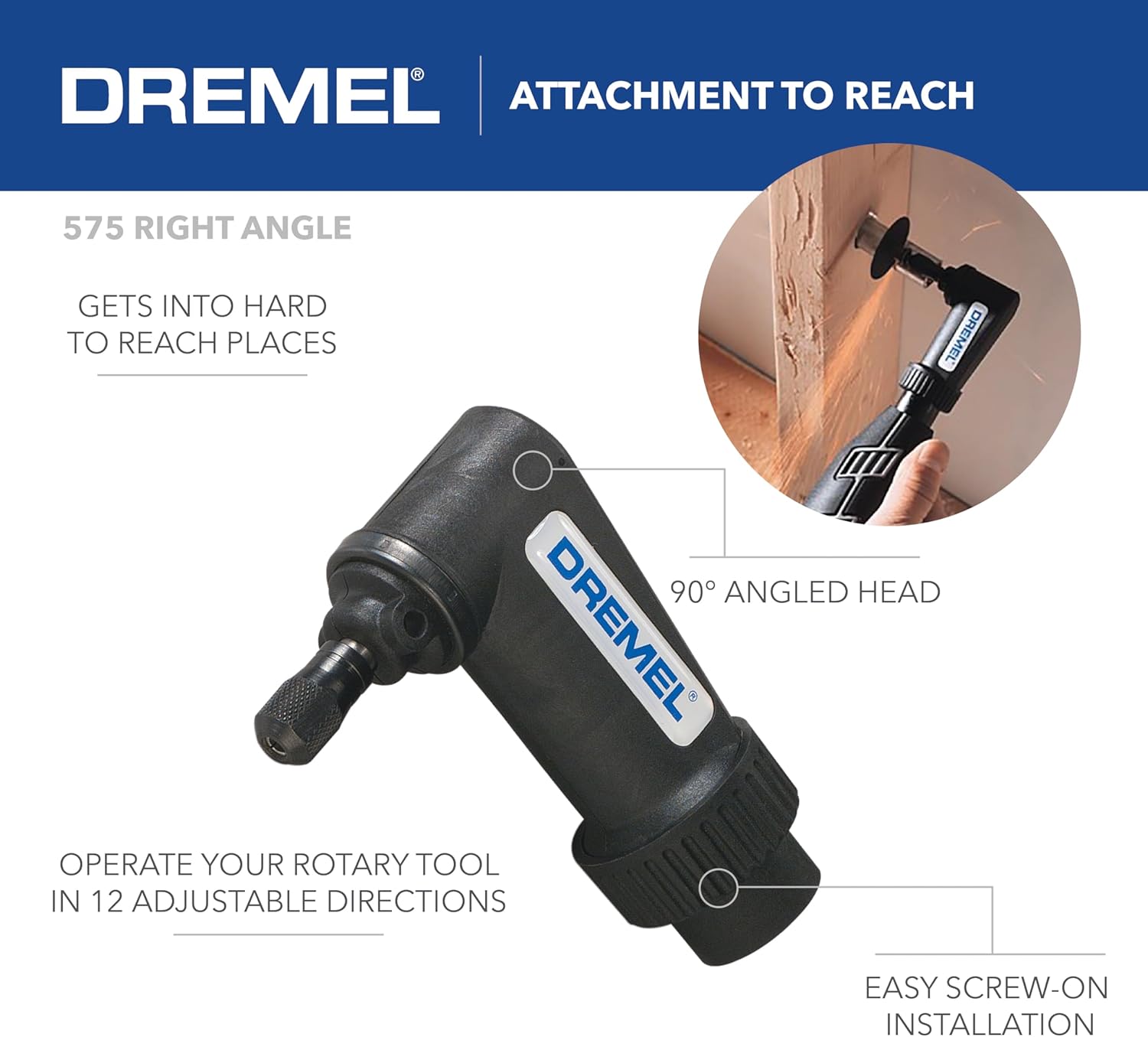 ACCESSOIRE D'ANGLE DROIT Dremel 575