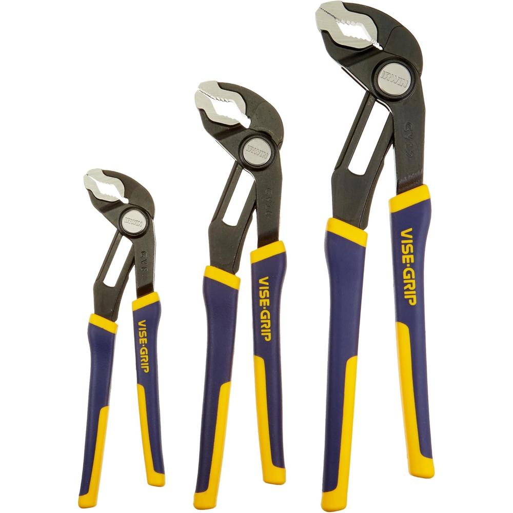 Irwin Tools 2078710 Vise-Grip 3PC GROOVELOCK TRAY SET-8" 10" 12"