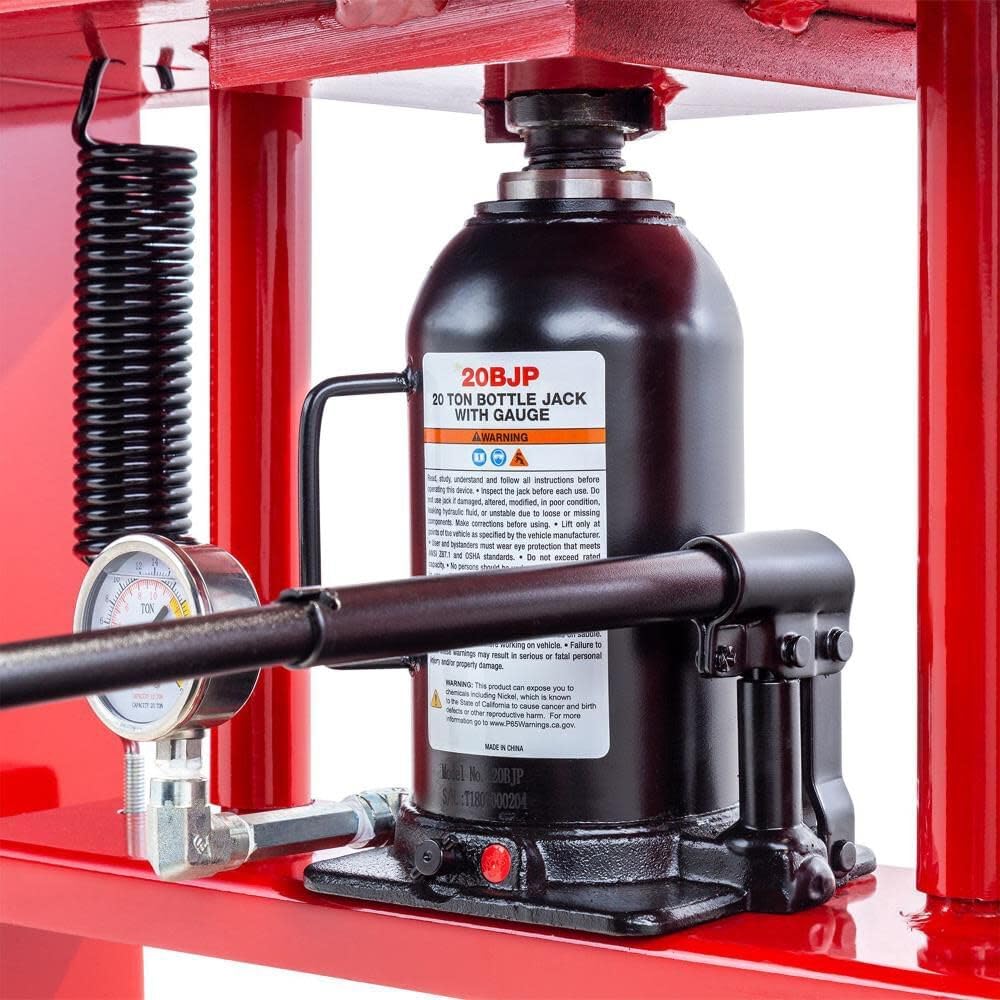 Sunex Tools 5720 Fully-Welded Manual Hydraulic Shop Press, 20 Tons