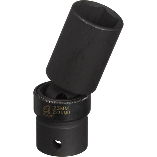 Sunex Tools International 223UMD 1/2" Drive Deep 6 Point Universal Impact Socket 23mm