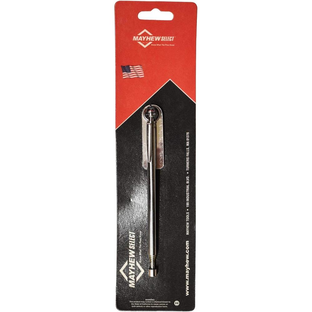 Mayhew Tools 17805 Telescoping Pen Magnet With Mirror 1.5 LB Capacity
