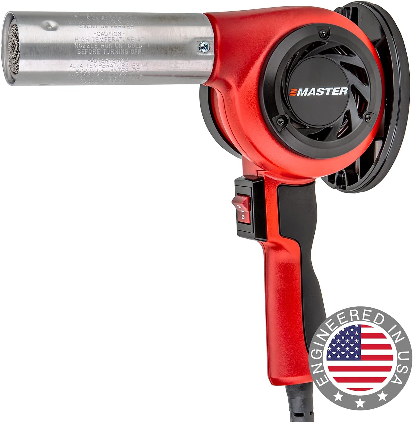 Master Appliance HG-201T MASTER® HG T-SERIES HEAT GUN WITH LIGHTWEIGHT PLASTIC HOUSING, 400°F/204°C, 27 CFM, 120V, 5A, 600W