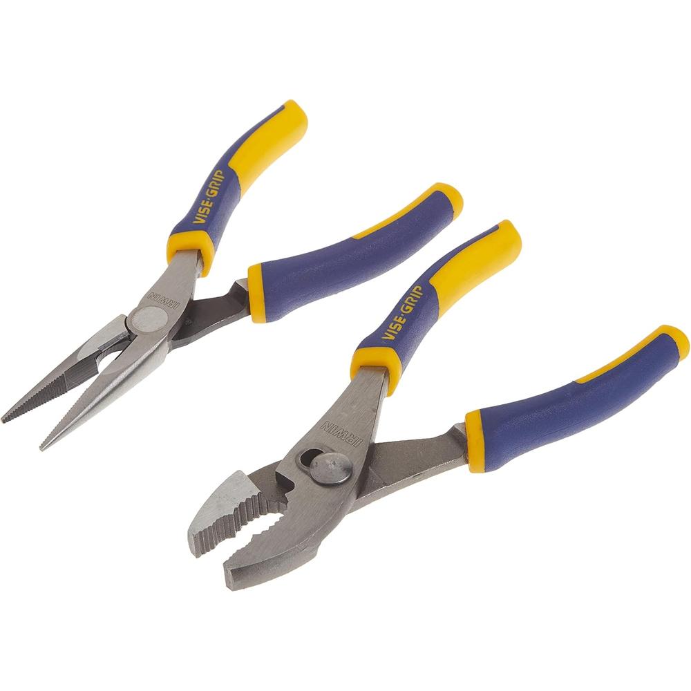 Irwin Tools 2078702 Vise-Grip 2-PC PROPLIER SET, INCLUDES 6" SLIP JOINT & 6" LONG NOSE PLIERS
