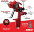 Aircat 6905 HVLP Spray Gun features diagram showing stainless steel nozzle and needle, fluid control knob, pattern control knob, air adjustment knob, and included GEN1 PPS adapter