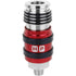 Milton Industries S-1757 Coupleur industriel d'échappement de sécurité universel 2 en un, débit corporel 1/4" MNPT x 3/8" (accepte les styles : H, P)