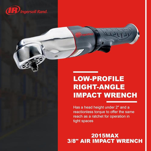 Ingersoll Rand 2015MAX Clé à chocs pneumatique à angle droit 3/8" à tête de marteau, outil pneumatique