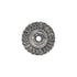 Weiler 17687 4  In. Stem-Mounted Knot Wire Wheel, .014 In. Steel Fill, 1/4 In. Stem