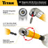 Titan Tools 16189 Perceuse magnétique à 90° et tournevis à embout, qualité impact, tige hexagonale 1/4"
