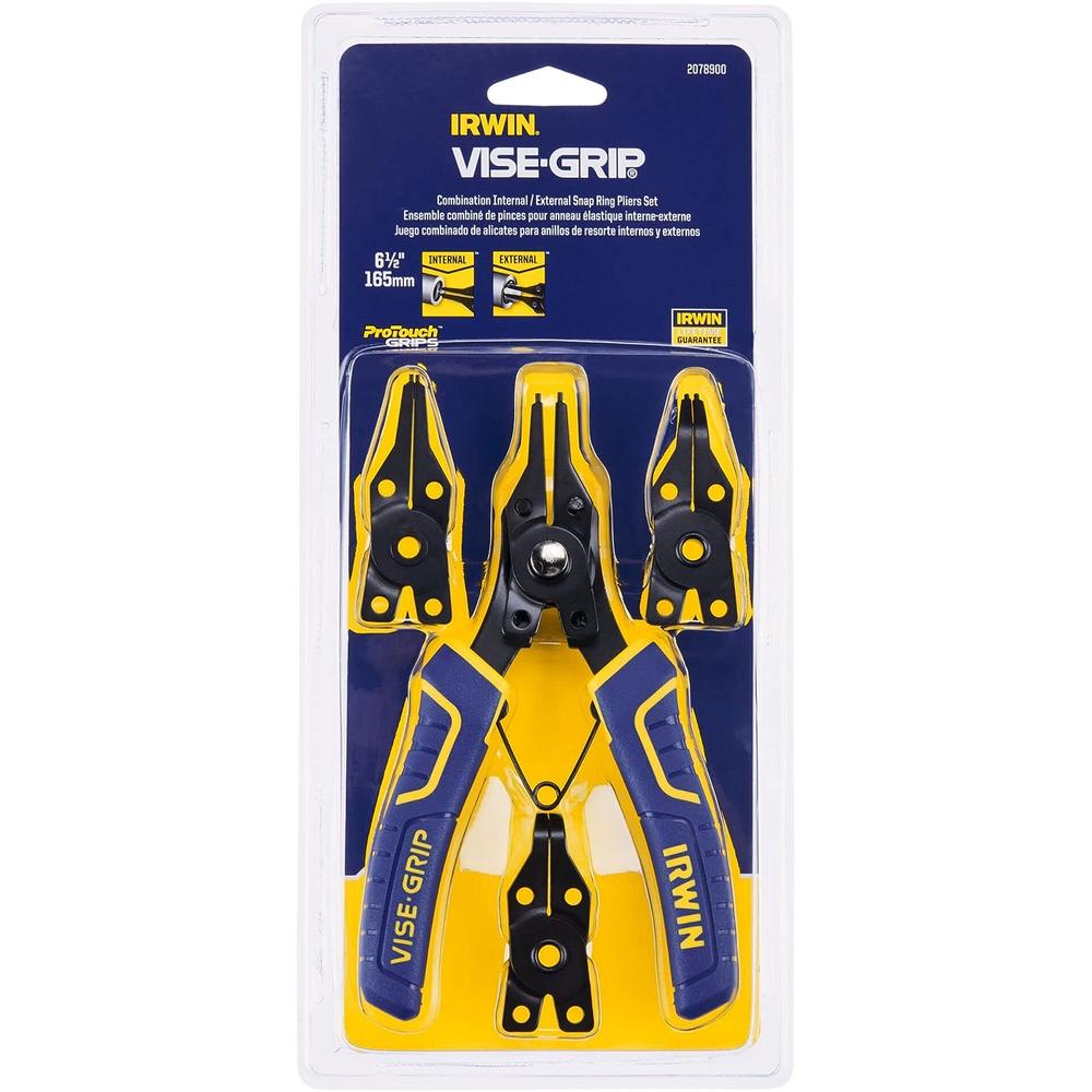 Irwin 2078900 VISE-GRIP Pince à anneau élastique convertible 6-1/2"