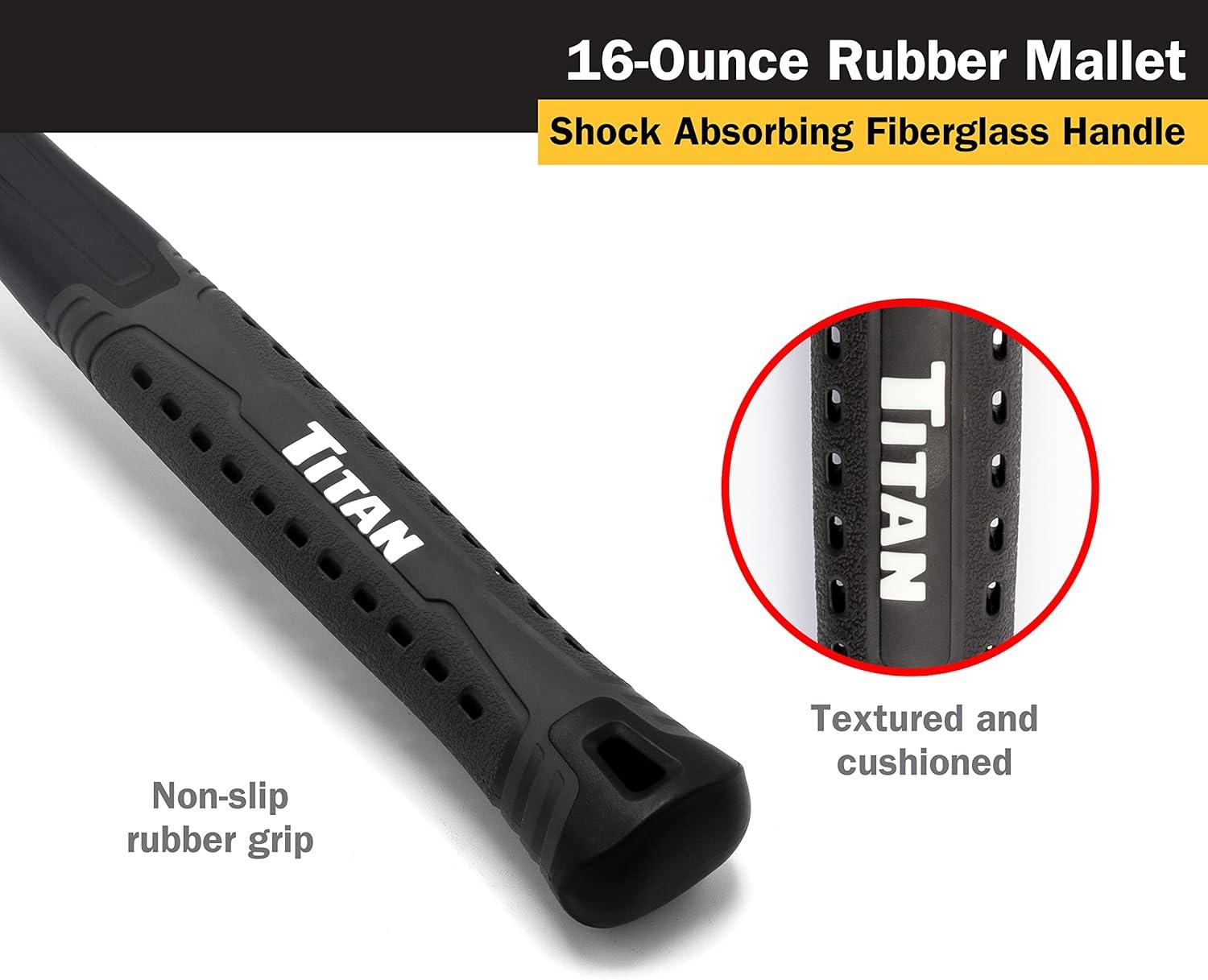 Titan TIT63217 Maillet (caoutchouc de 16 oz)
