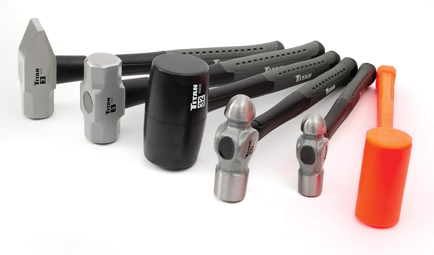 Titan Tools 63136 Jeu de 6 marteaux
