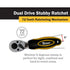 Titan Tools 11050 1/4 In. And 3/8 In. Drive Dual Head Stubby Ratchet