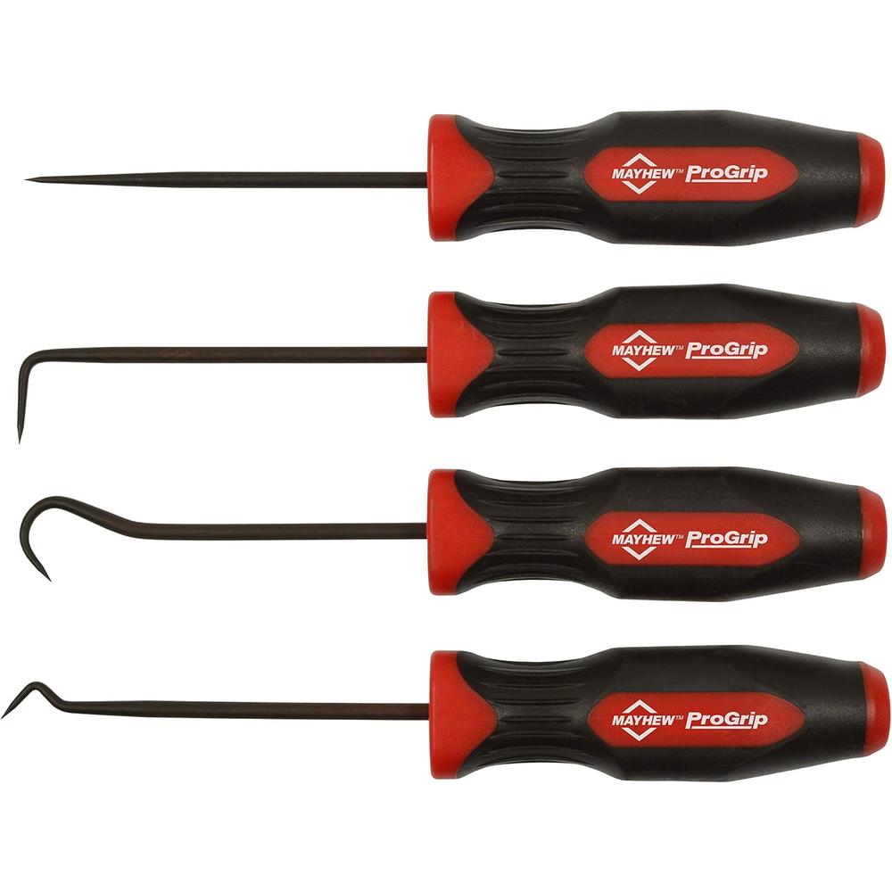 Mayhew Tools 13096 ProGrip Lot de 4 pics de tuyau Finition oxyde noir