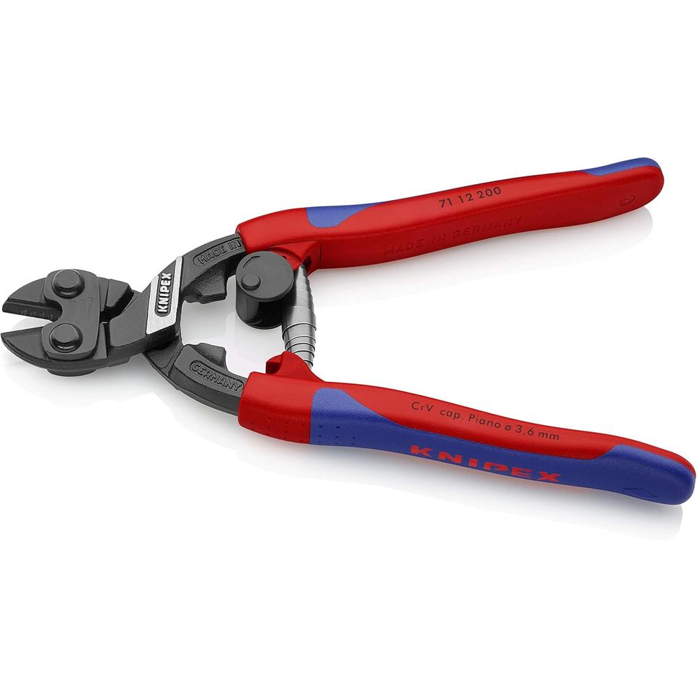 Knipex 71 12 200 Pince coupante CoBolt à effet de levier élevé avec poignée à ressort confortable