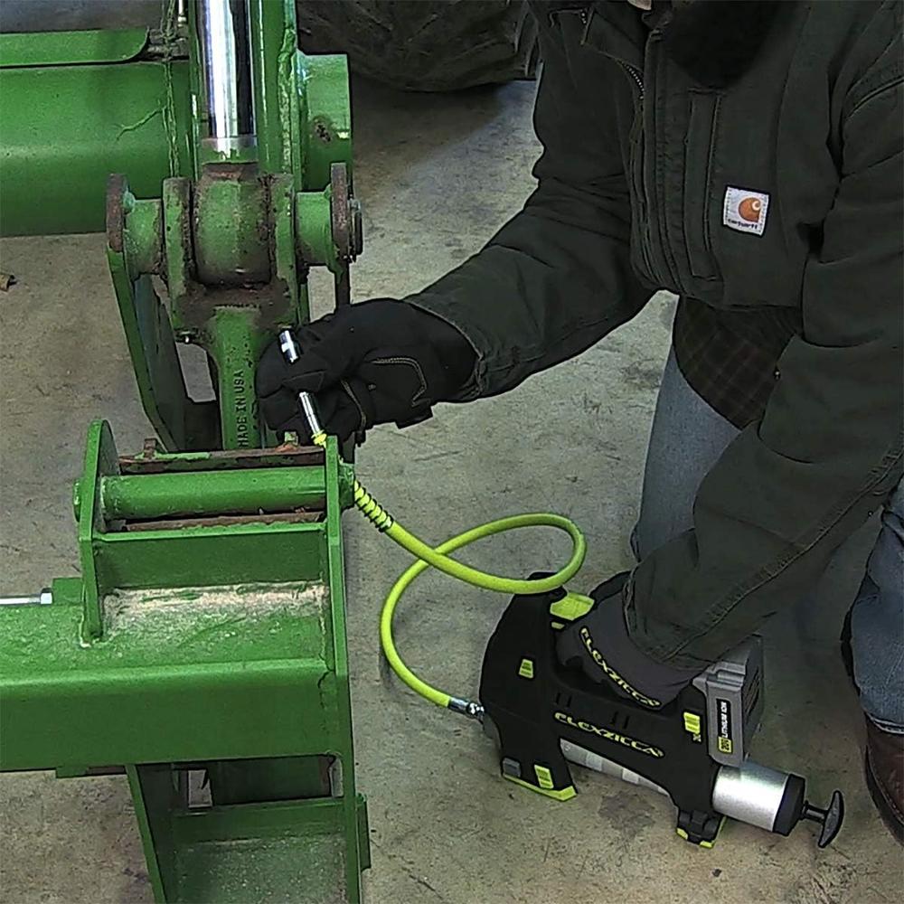 Legacy Manufacturing L2965FZSP Flexzilla Grease Hose 1/8" X 36", 1/8" MNPT Ends, Spring Guard