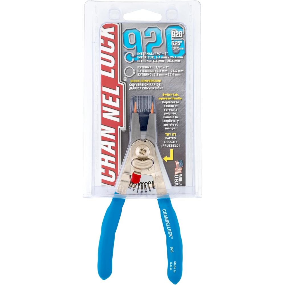 Channellock 926 Pince pour anneau de retenue 6,25"